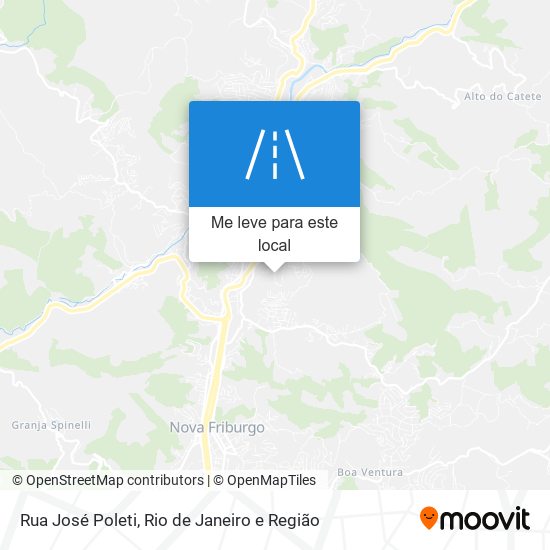 Rua José Poleti mapa