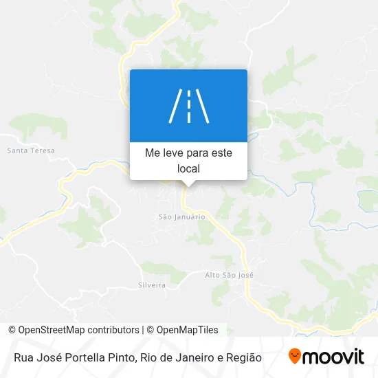 Rua José Portella Pinto mapa