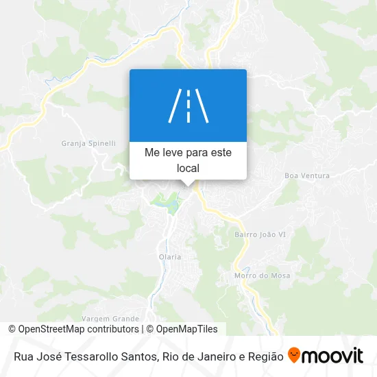 Rua José Tessarollo Santos mapa