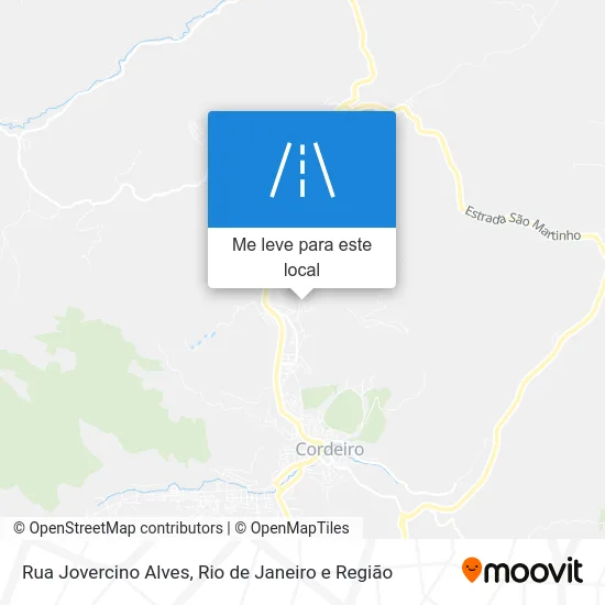 Rua Jovercino Alves mapa