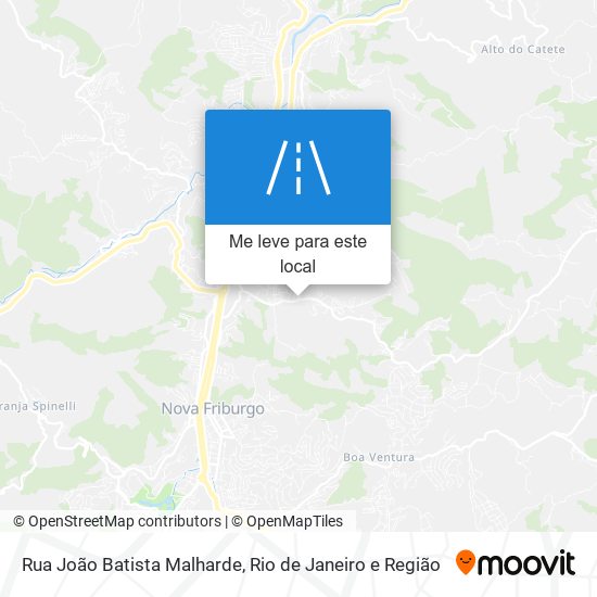 Rua João Batista Malharde mapa