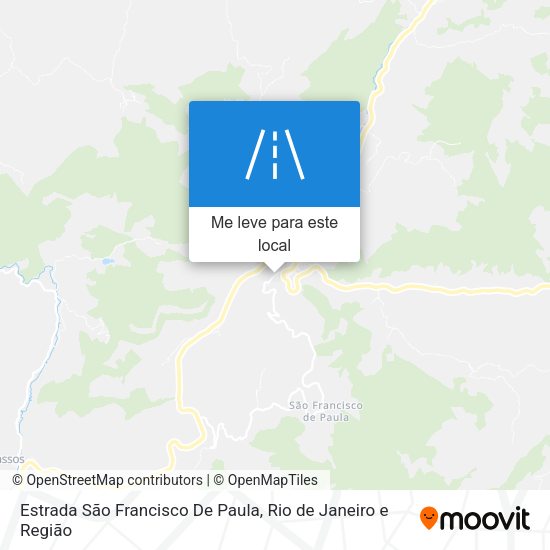 Estrada São Francisco De Paula mapa