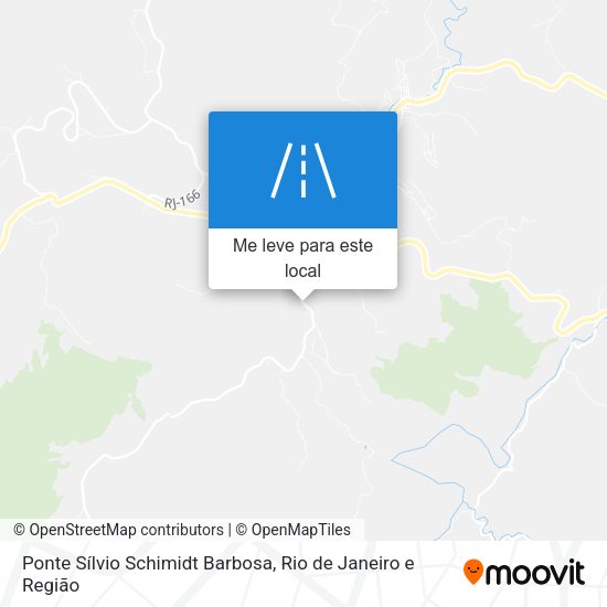 Ponte Sílvio Schimidt Barbosa mapa