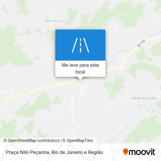 Praça Nilo Peçanha mapa