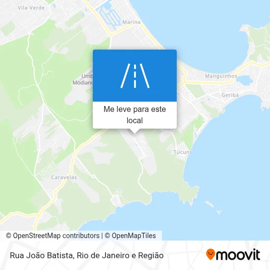 Rua João Batista mapa