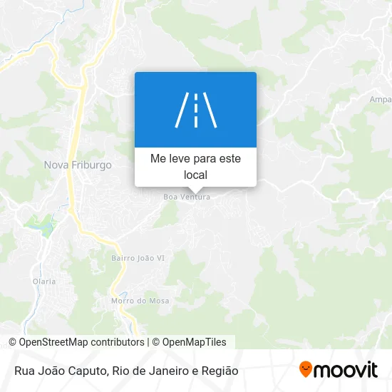 Rua João Caputo mapa