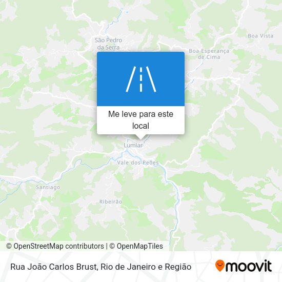 Rua João Carlos Brust mapa