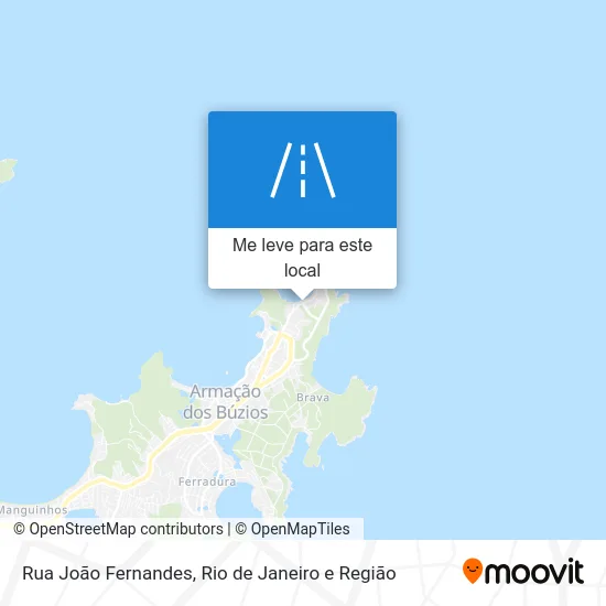 Rua João Fernandes mapa