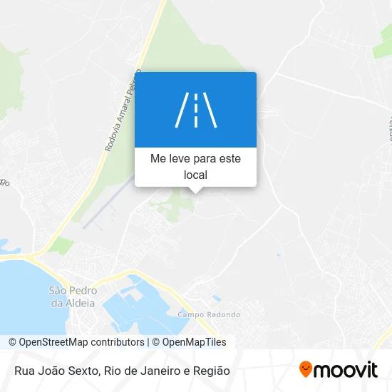 Rua João Sexto mapa