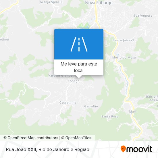 Rua João XXII mapa