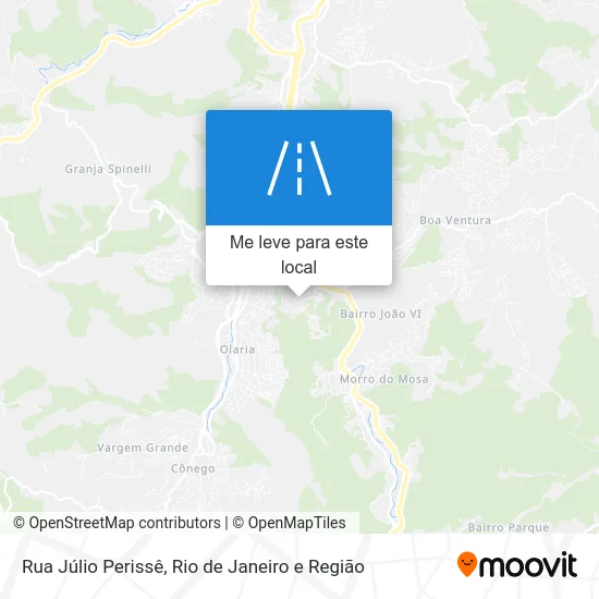 Rua Júlio Perissê mapa