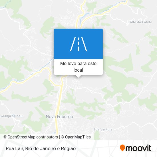 Rua Lair mapa