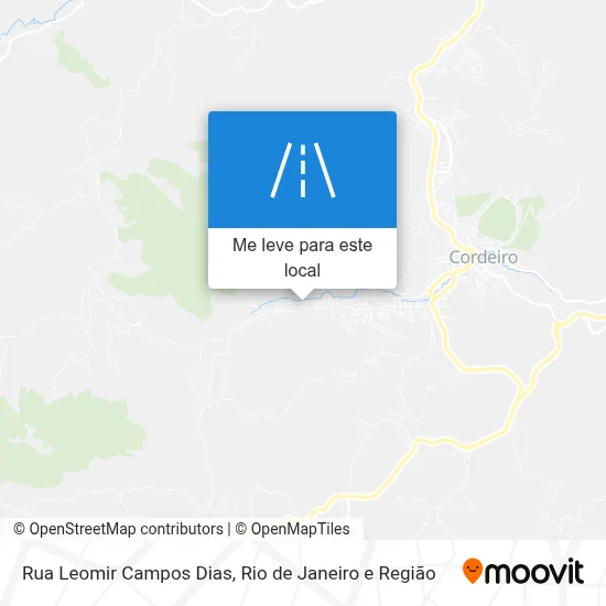 Rua Leomir Campos Dias mapa