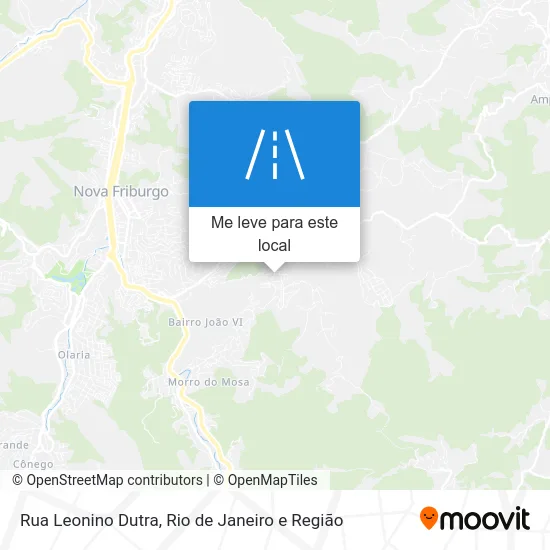 Rua Leonino Dutra mapa
