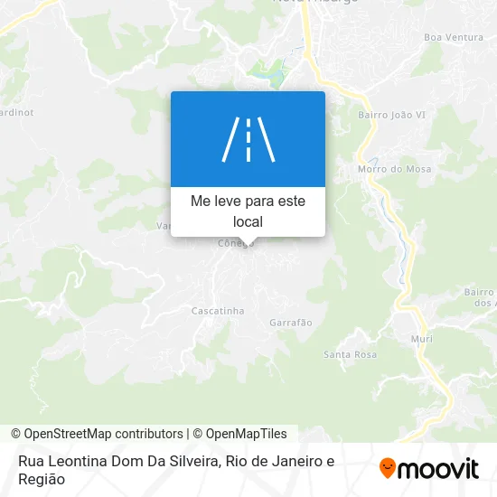 Rua Leontina Dom Da Silveira mapa