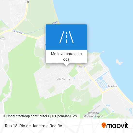 Rua 18 mapa
