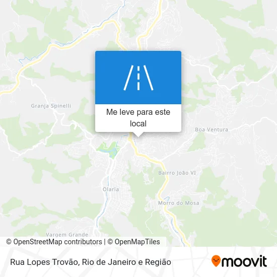 Rua Lopes Trovão mapa