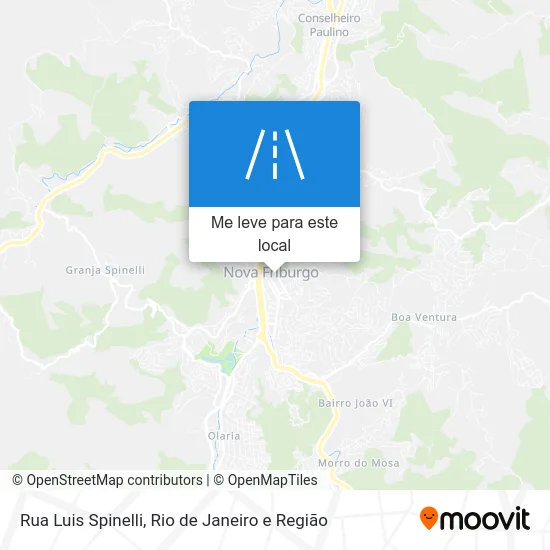 Rua Luis Spinelli mapa
