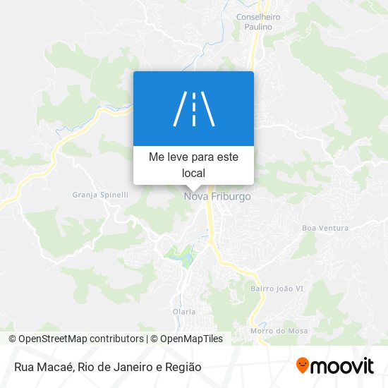 Rua Macaé mapa