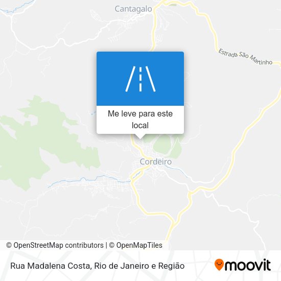 Rua Madalena Costa mapa
