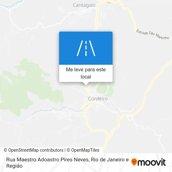 Rua Maestro Adoastro Pires Neves mapa