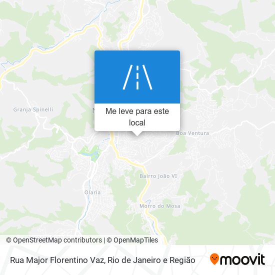 Rua Major Florentino Vaz mapa