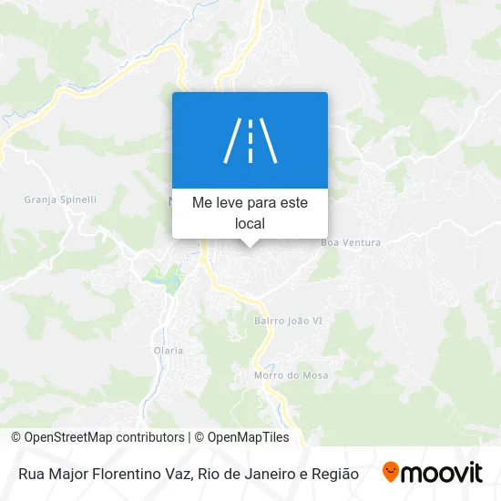 Rua Major Florentino Vaz mapa