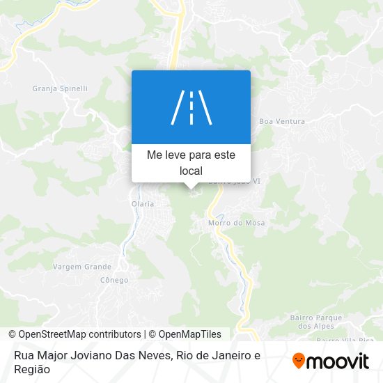 Rua Major Joviano Das Neves mapa