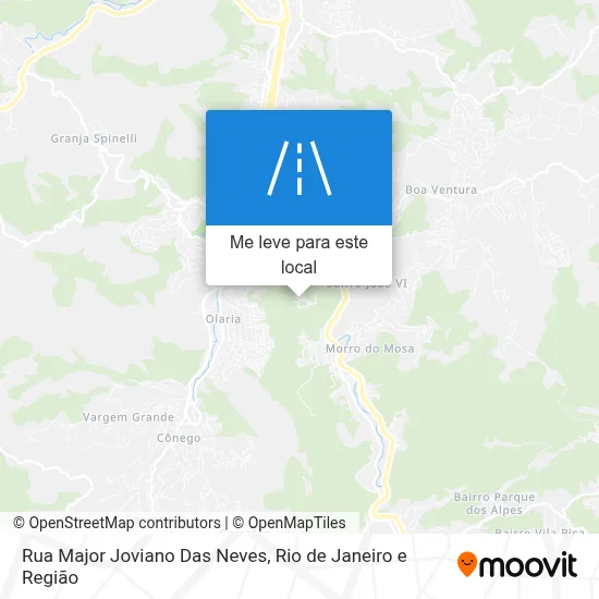 Rua Major Joviano Das Neves mapa
