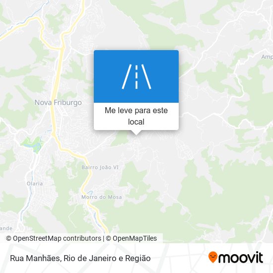 Rua Manhães mapa