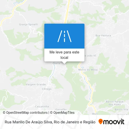 Rua Manlio De Araújo Silva mapa