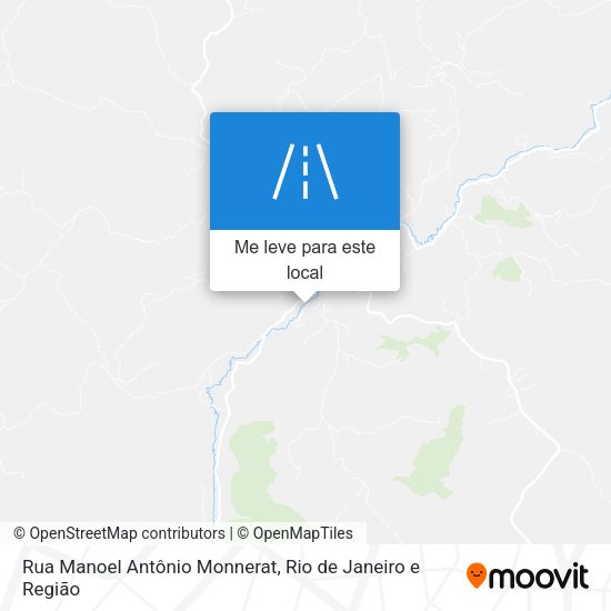 Rua Manoel Antônio Monnerat mapa