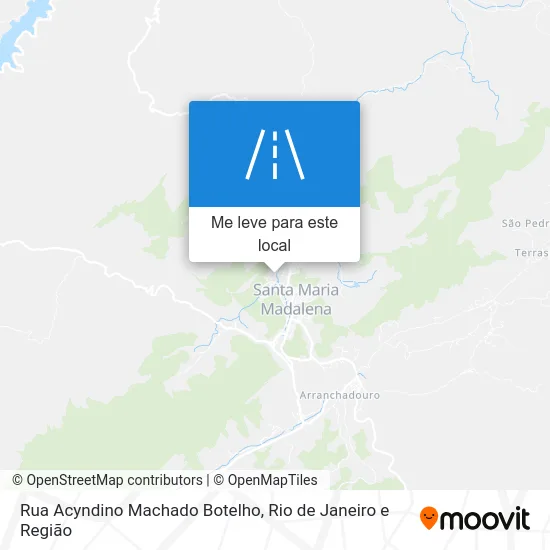 Rua Acyndino Machado Botelho mapa