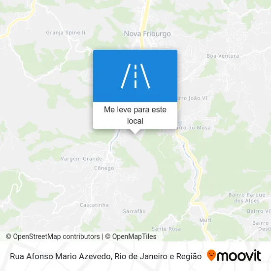 Rua Afonso Mario Azevedo mapa