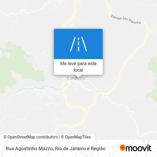 Rua Agostinho Mazzo mapa