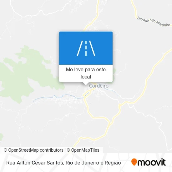 Rua Ailton Cesar Santos mapa