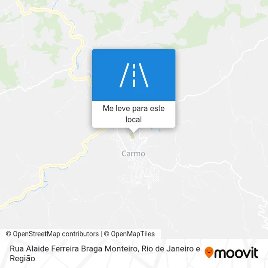 Rua Alaide Ferreira Braga Monteiro mapa