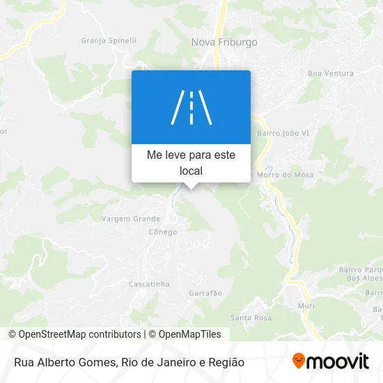 Rua Alberto Gomes mapa