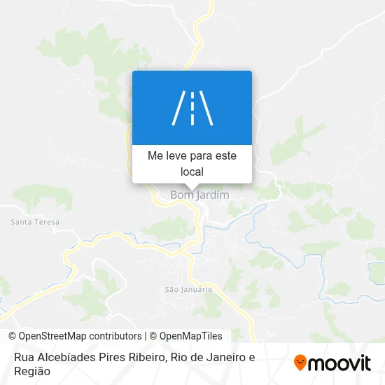 Rua Alcebíades Pires Ribeiro mapa
