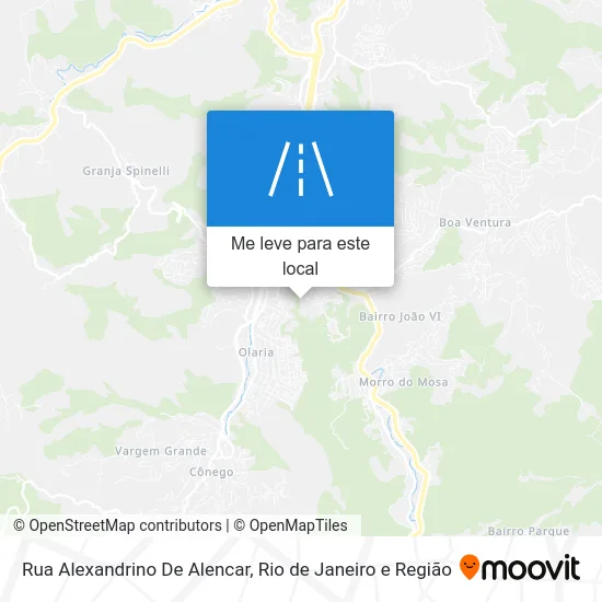 Rua Alexandrino De Alencar mapa