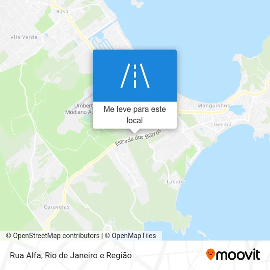 Rua Alfa mapa