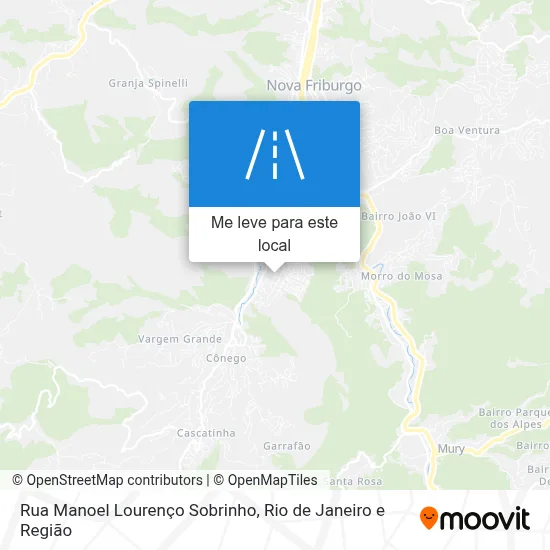 Rua Manoel Lourenço Sobrinho mapa
