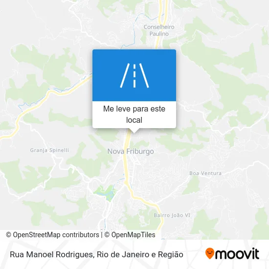 Rua Manoel Rodrigues mapa