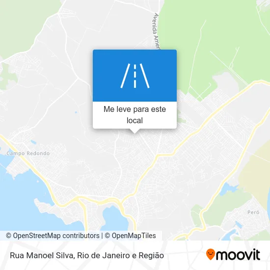 Rua Manoel Silva mapa