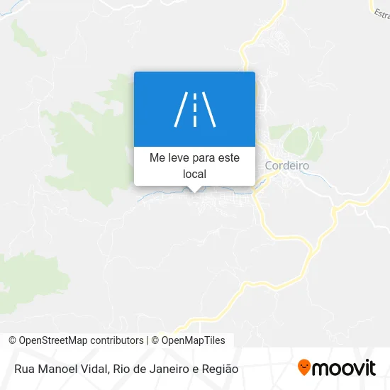 Rua Manoel Vidal mapa