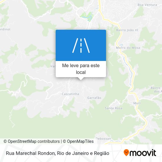 Rua Marechal Rondon mapa
