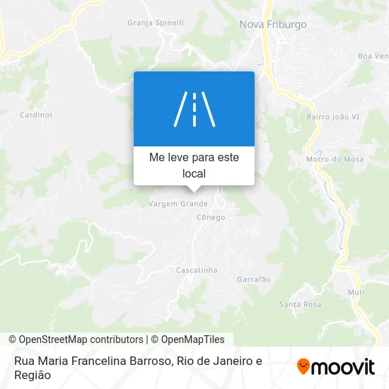 Rua Maria Francelina Barroso mapa