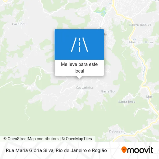 Rua Maria Glória Silva mapa