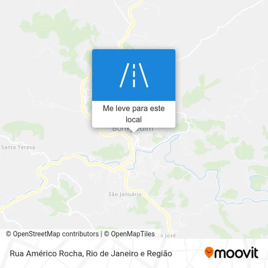Rua Américo Rocha mapa