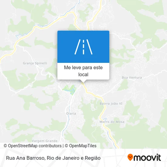 Rua Ana Barroso mapa